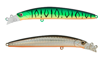 Воблер Минноу Strike Pro Top Water Minnow 90, цвет: GC01S/A70-713 Double Black Silver OB/Mat Tiger, 