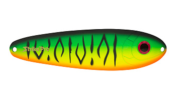 Блесна колеблющаяся Strike Pro BUSTER SPOON 140, цвет: GC01FS/CP Mat Tiger, (ST-017#GC01FS/CP)
