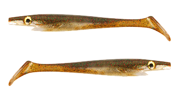 Силиконовая приманка Strike Pro Pig Shad Jr, цвет: Baby Brown, (уп./2шт.), (SP-172C#108)