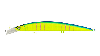 Воблер Минноу Strike Pro Top Water Minnow 130, цвет: 597S Blue Mat Tiger, (JL-158F#597S)