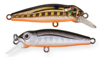 Воблер Минноу Strike Pro Midge 40, цвет: A70-613-SBO Double Silver/Smoked, (EG-074SP#A70-613-SBO)