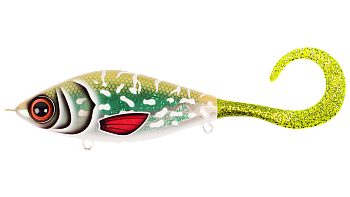 Воблер Джеркбейт Strike Pro Guppie Downsize Sinking, цвет: TR-002 Glitter Pike Green, (EG-208B#TR-00