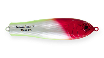 Блесна колеблющаяся Strike Pro Salmon Profy 90CD, цвет: X10E Clown Silver, (PST-03CD#X10E/X10E)