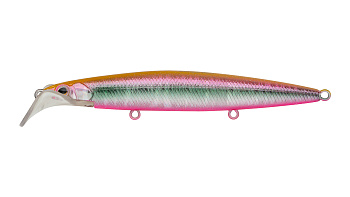 Воблер Минноу Strike Pro Scooter Minnow 110F, 110 мм, 11,8 гр, Загл. 1,5м.-2,5м., Плавающий, цвет: SIN042-SBO Pink Reveler, (EG-186F#SIN042-SBO)