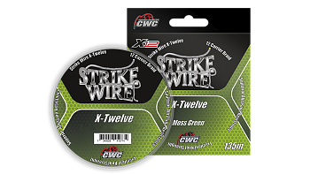 Шнур плетеный 12-жильный Strike Wire X-Twelve X12 0,32mm 27kg 135m, mossgreen (темно-зеленый)