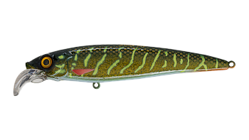 Воблер Минноу Strike Pro Beakster 110, цвет: JV012 Green Motoroil Pike UV, (EG-124C#JV012-UV)
