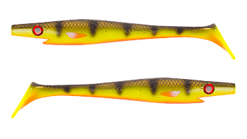 Силиконовая приманка Strike Pro Pig Shad Jr, цвет: Hot Baitfish, (уп./2шт.), (SP-172C#C664)
