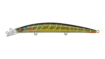 Воблер Минноу Strike Pro Top Water Minnow 130, цвет: JV012 Green Motoroil Pike UV, (JL-158F#JV012-UV