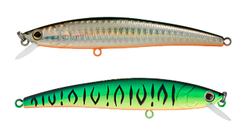 Воблер Минноу Strike Pro Arc Minnow 75SP, 75 мм, 5,5 гр, Загл. 0,4м.-0,8м., Нейтральный, цвет: GC01S/A70-713S Double Black Silver OB/Mat Tiger, (JL-119-SP#GC01S/A70-713S)