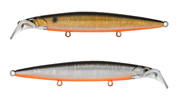 Воблер Минноу Strike Pro Scooter Minnow 110F, цвет: A70-613-SBO Double Silver/Smoked, (EG-186F#A70-6