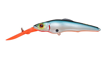 Воблер Минноу Strike Pro Challenger X Deep Diver 87L, цвет: A05DRV Blue Sunset Red Lip, (EG-076BL-F#