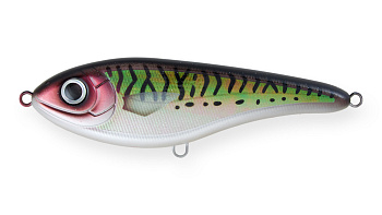 Воблер Джеркбейт Strike Pro Buster Jerk II Shallow Runner, 120 мм, 37 гр, Загл. 0,3м.-2,0м., Медленно всплывающий, цвет: C610-064 Mackerel Pearl, (EG-049#C610-064)