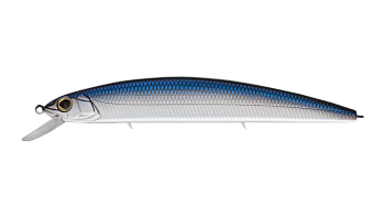 Воблер Минноу Strike Pro Montero 130SP, цвет: GCA02 Matte Blue Blackback, (EG-190B-SP#GCA02FS)