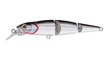Воблер Составной Strike Pro Flying Fish Joint 110, цвет: A010-EP Black Back Silver, (EG-079J#A010-EP