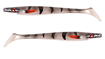 Силиконовая приманка Strike Pro Pig Shad Jr, цвет: Silver Koi, (уп./2шт.), (SP-172C#157)